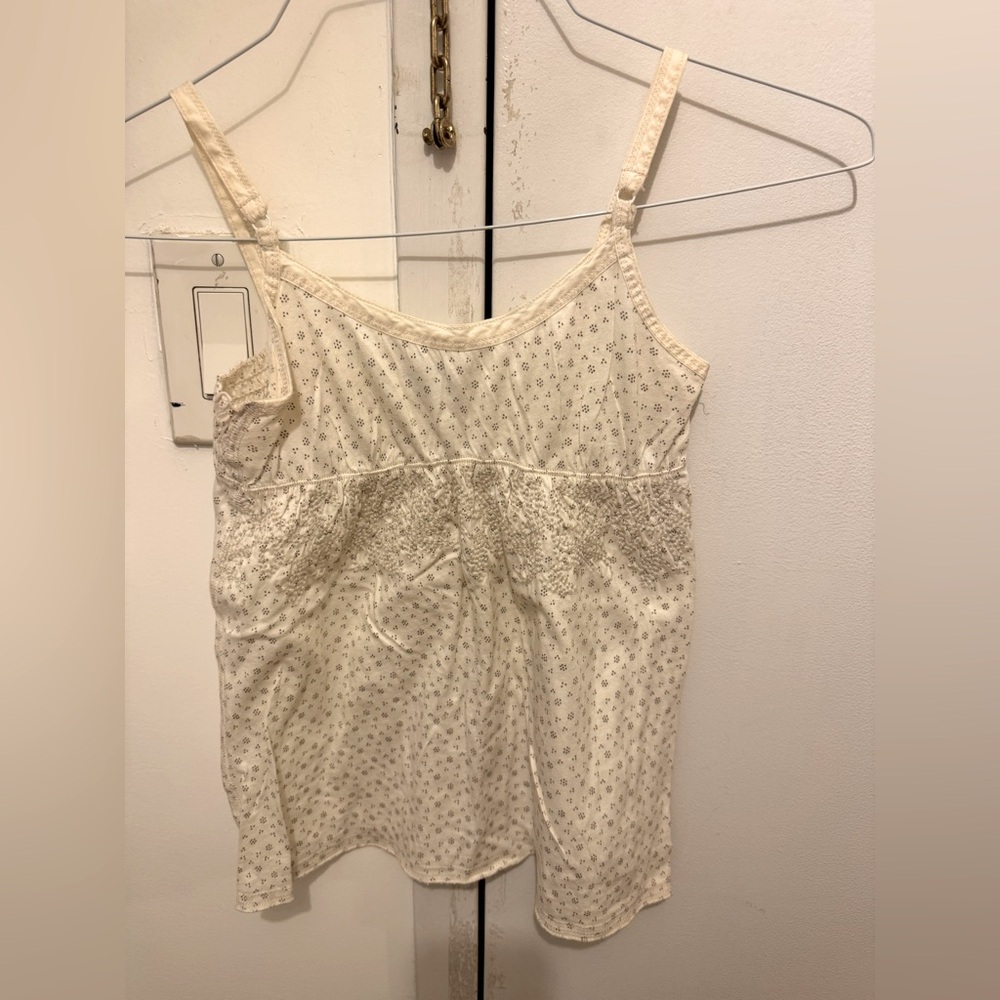 Abercrombie Vintage White Tank Top Cami